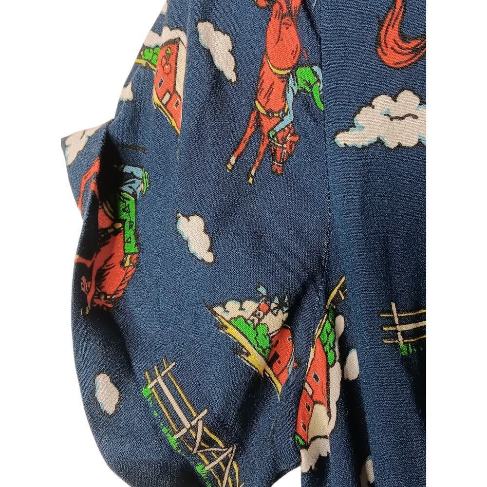 HVN Printed Crepe Rodeo Gia Jumpsuit SZ 6 - Picture 8 of 14